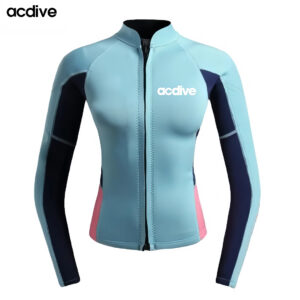 Professional Women 2mm Super Stretchy Neoprene Jacket Snorkeling Diving Swimming Surfing Water Sports Top