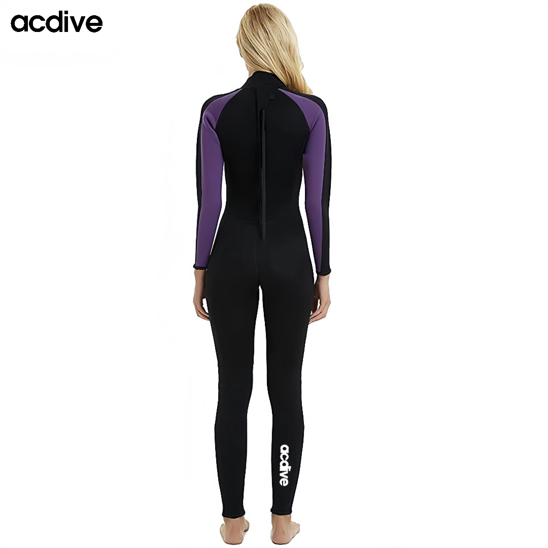 Women 3mm Neoprene Customized Body Shaping Surfing Scuba Diving Snorkeling Full Wetsuit - Image 4