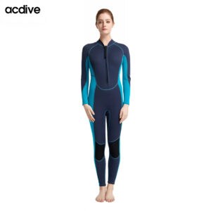 Women OEM ODM One Piece Front Zip Surfing Scuba Diving 2mm Anti-UV Neoprene Wetsuit