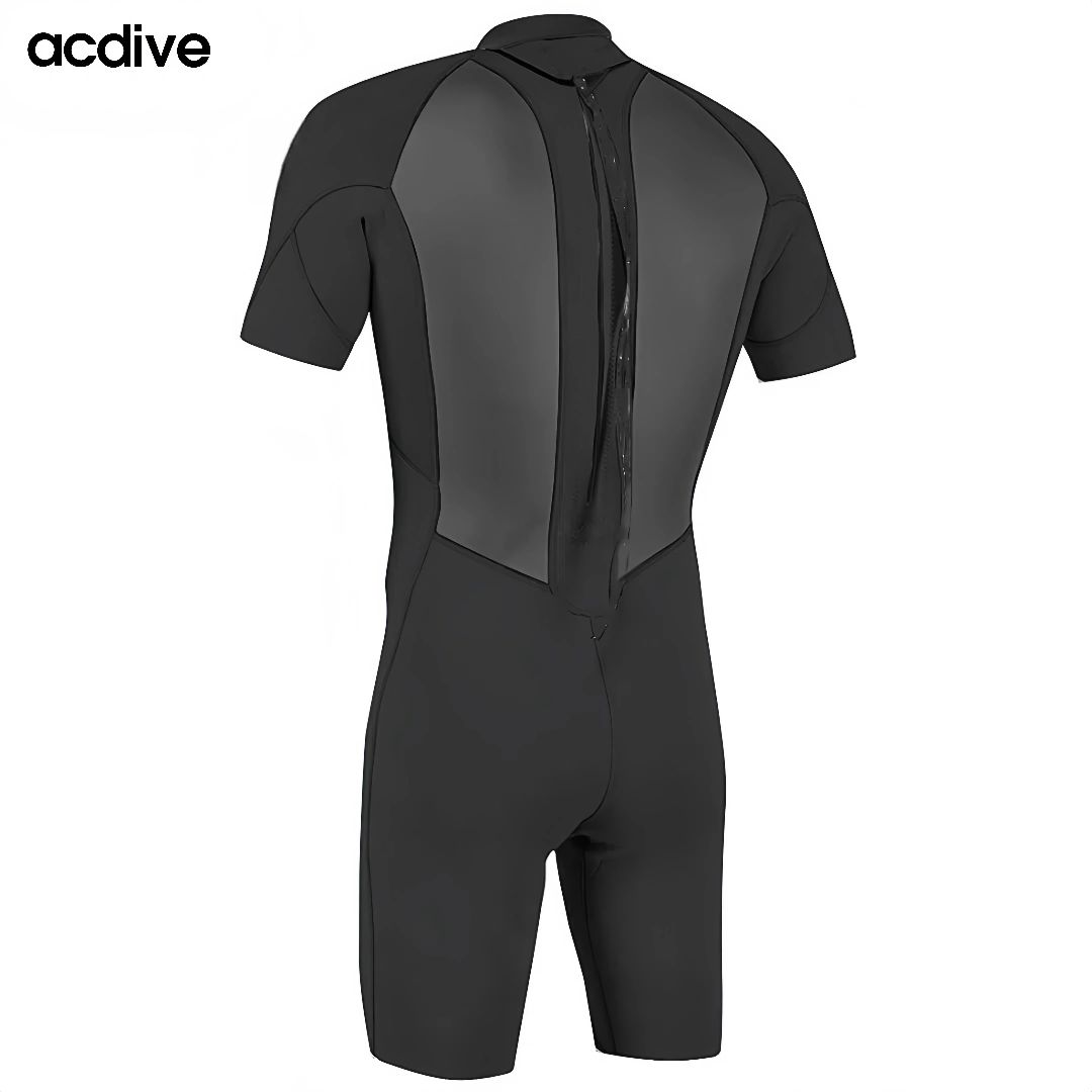 Adult 3/2mm Mesh Skin Neoprene Free Diving Snorkeling Surfing Skiing Short Sleeve Customized Wetsuit - Image 2