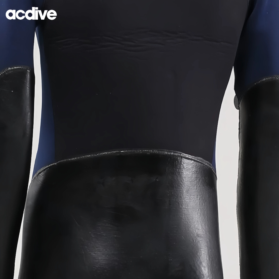 OEM High-Quality 5mm Full Glued Neoprene Wetsuit - Men's Hooded Slant Zip Design with Latex Coating for Kayaking & Sports - Image 4