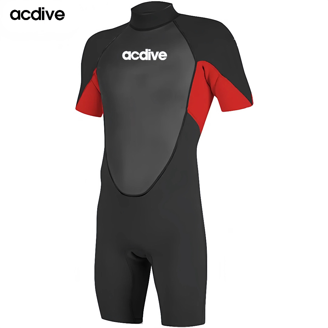 Adult 3/2mm Mesh Skin Neoprene Free Diving Snorkeling Surfing Skiing Short Sleeve Customized Wetsuit - Image 3