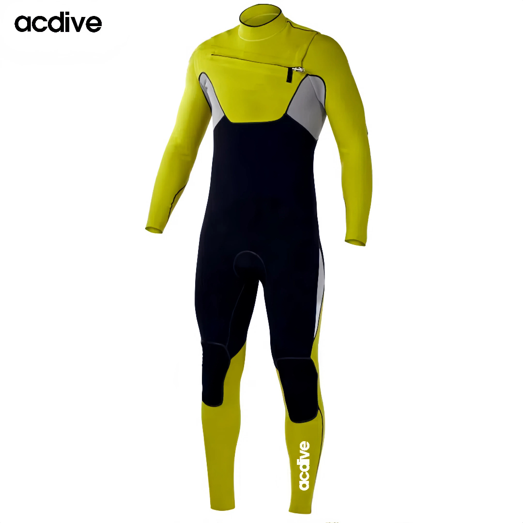 High Quality Chest Zip Kite Surfing Bodyboarding Free Diving 4/3mm Super Stretchy Neoprene Wetsuit - Image 3