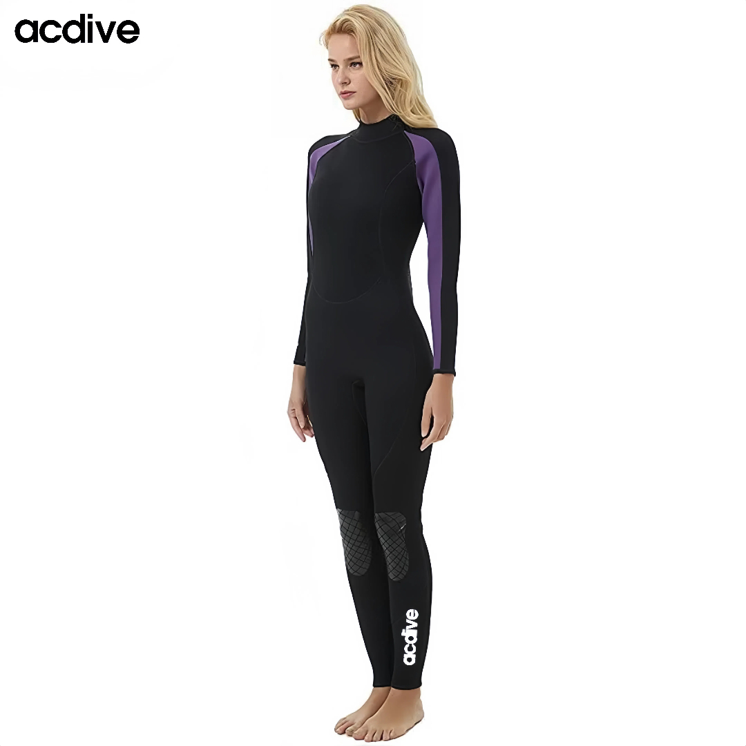 Women 3mm Neoprene Customized Body Shaping Surfing Scuba Diving Snorkeling Full Wetsuit - Image 2