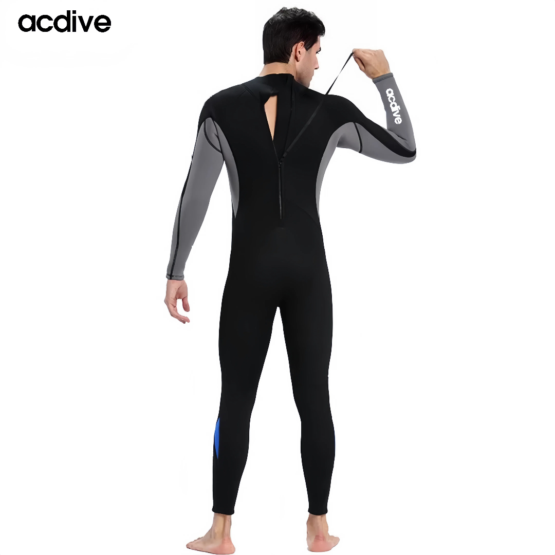 Hot Selling Men Long Sleeve 3mm Neoprene Suits Customized Water Sports Snorkeling Scuba Diving Surfing Wetsuit - Image 4