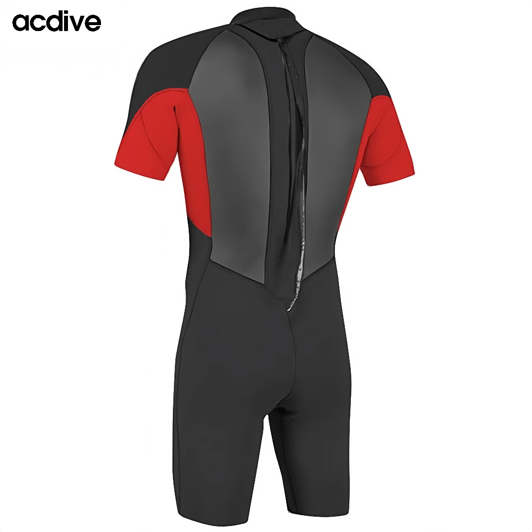 Adult 3/2mm Mesh Skin Neoprene Free Diving Snorkeling Surfing Skiing Short Sleeve Customized Wetsuit - Image 4