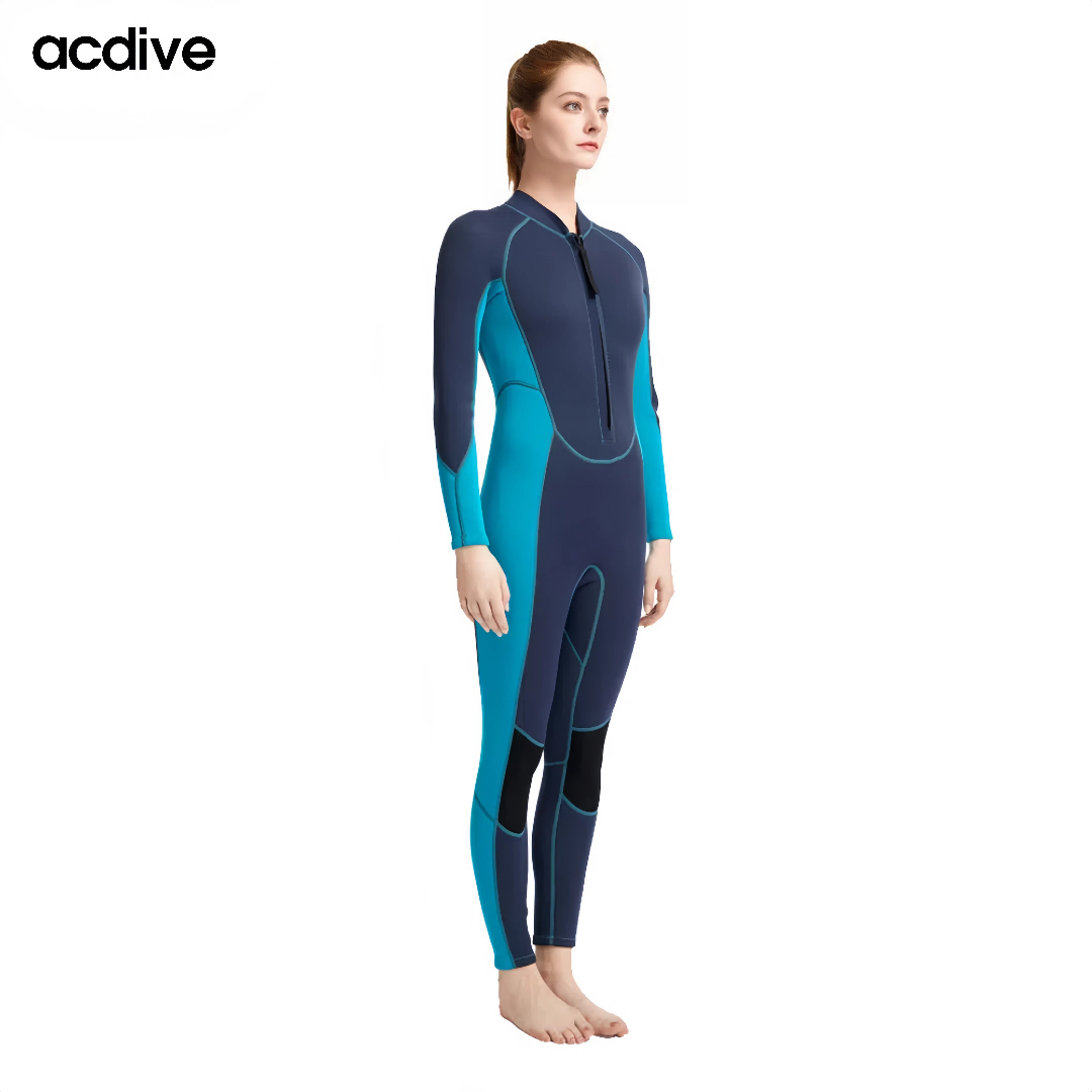 Women OEM ODM One Piece Front Zip Surfing Scuba Diving 2mm Anti-UV Neoprene Wetsuit - Image 3