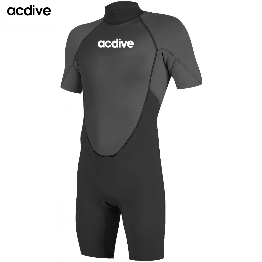 Professional Customized Shark Skin 3/2mm High Stretchy Neoprene Free Diving Snorkeling Surfing Half Sleeve Adult Wetsuit - Image 3