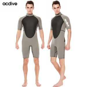 Customized Shark Skin 3mm Neoprene Adult Short Sleeve Surfing Snorkeling Diving Swimming Wetsuit