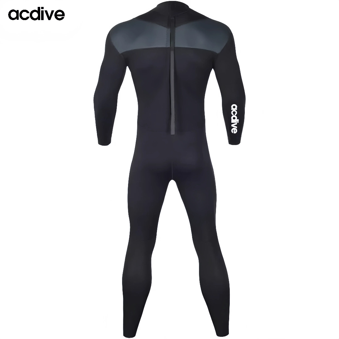 New Customized Designs Printings Men 3mm Shark Skin Neoprene Surfing Scuba Diving Full Sleeved Wetsuit - Image 4