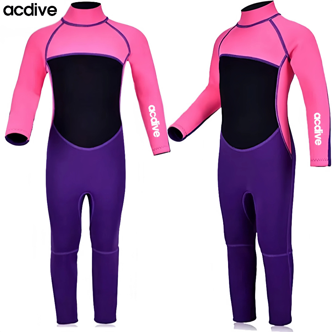 Children Customized 3mm Neoprene Colors Printed Aqua Suits Upf 50+ Sports Snorkeling Swimming Wetsuit - Image 2