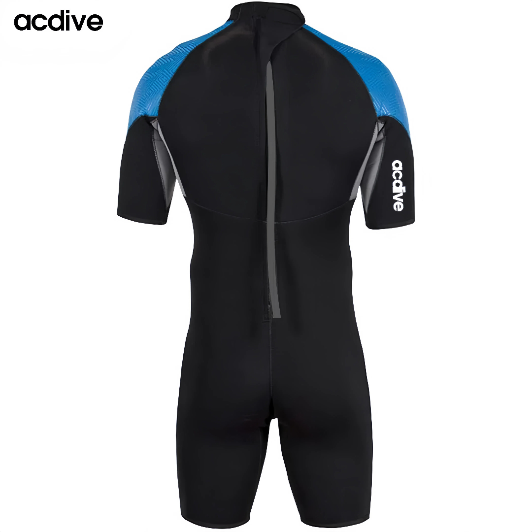 Professional Contest Shark Skin Surfing Diving 3mm Super Stretchy Neoprene Customized Men Short Sleeve Wetsuit - Image 2