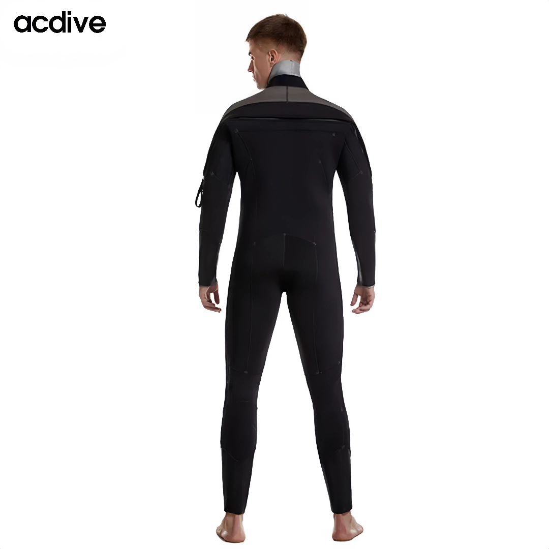 Professional 7/5mm Adult Customized Full Sleeve High Protection Cr Neoprene Sealed Semi Dry Wetsuits - Image 4
