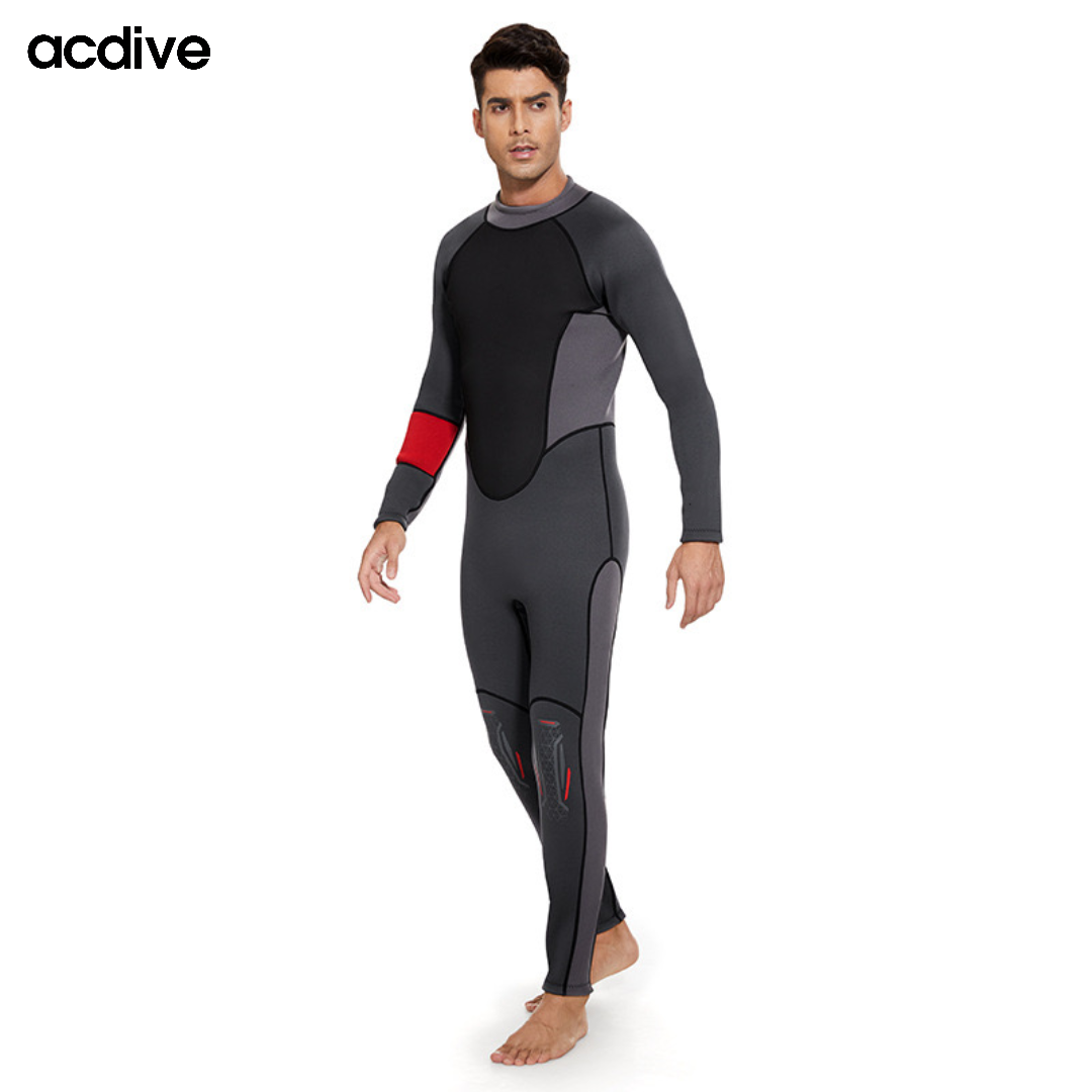 High Stretchy Adult 3mm Neoprene Customized Scuba Diving Snorkeling Surfing Thermal Full Back Zip Wetsuit - Image 3