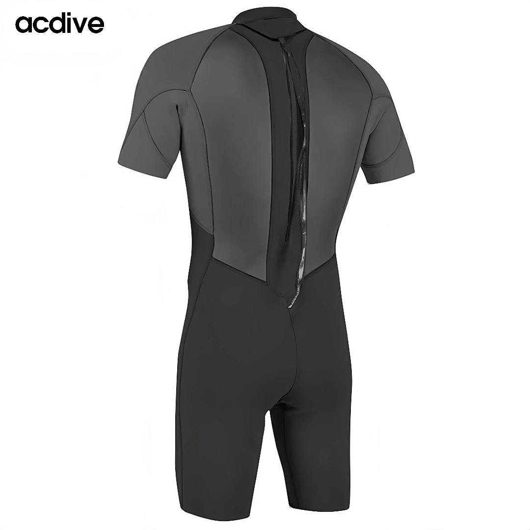 Professional Customized Shark Skin 3/2mm High Stretchy Neoprene Free Diving Snorkeling Surfing Half Sleeve Adult Wetsuit - Image 4