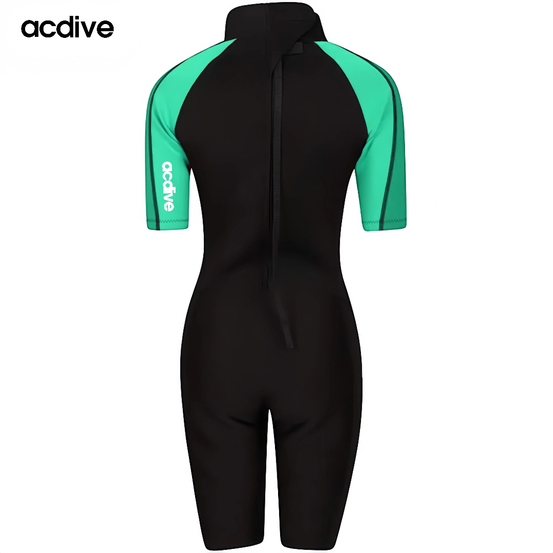 Acdive New Women 3mm Neoprene Surfing Scuba Free Diving Suits Custom Printed Short Sleeve Aqua Wetsuit - Image 4