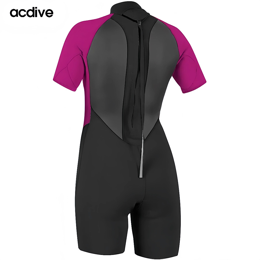 High Quality Short Sleeve 3mm Stretchy Neoprene Suits Brand Customized Design Printed Water Sports Wetsuit - Image 4