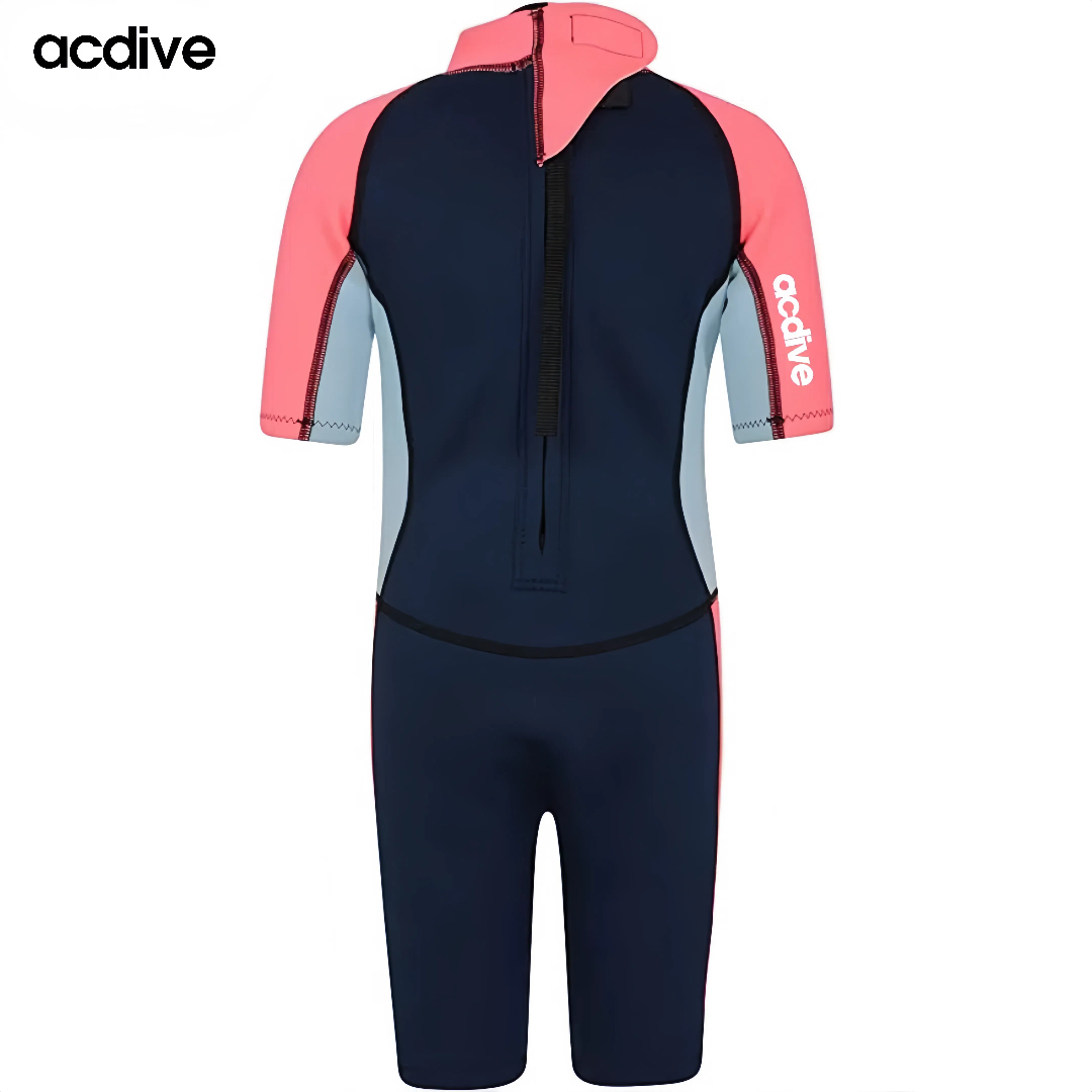 Colorful Children Customized 3mm Neoprene Short Sleeve Surfing Swimming Snorkeling Keep Warm Aqua Wetsuit - Image 3