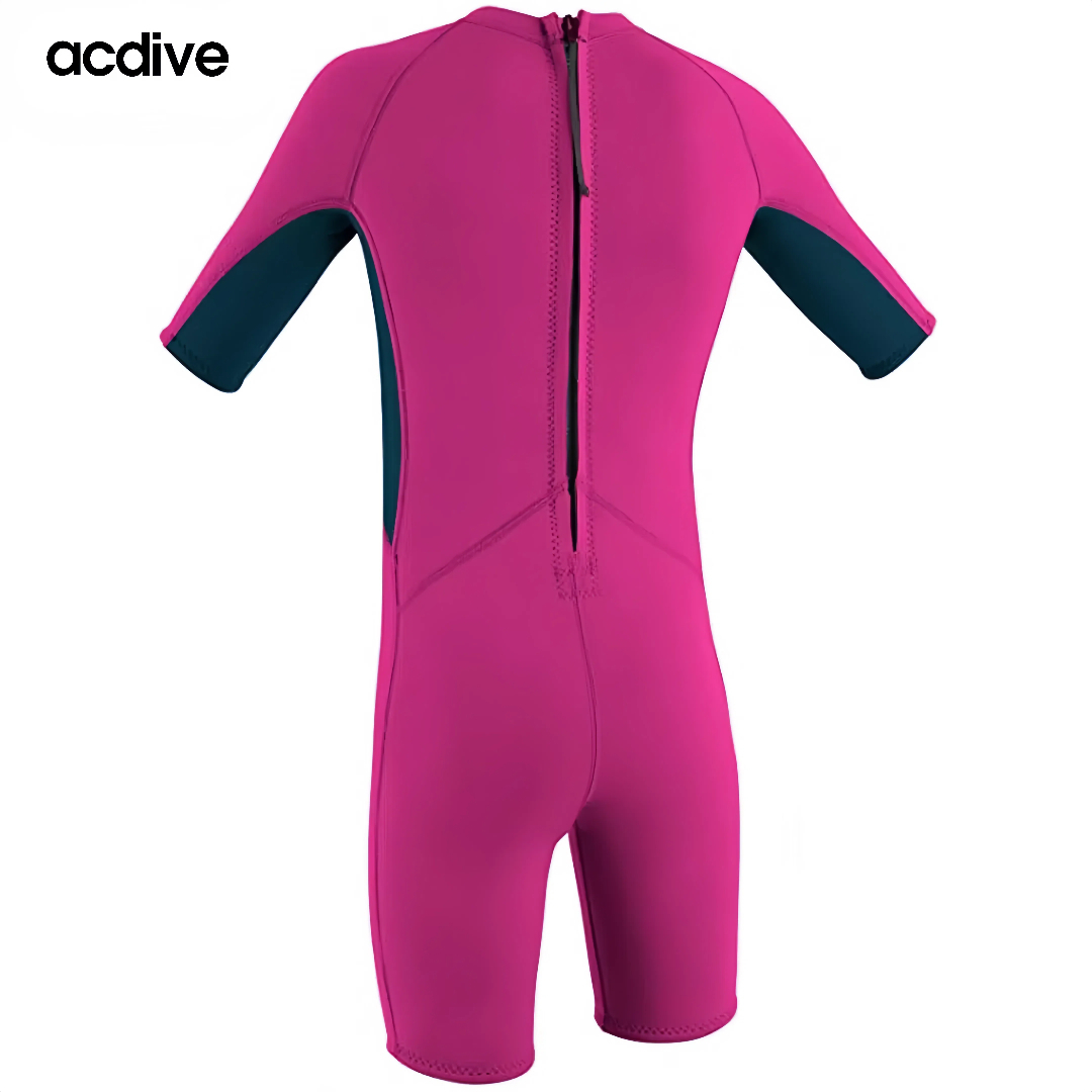 Acdive New Customized Men 3/2mm Colorful Stretchy Neoprene Short Sleeve Surfing Diving Snorkeling Wetsuit - Image 2