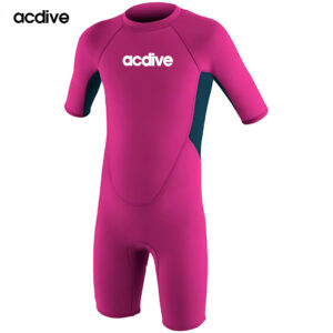 Acdive New Customized Men 3/2mm Colorful Stretchy Neoprene Short Sleeve Surfing Diving Snorkeling Wetsuit