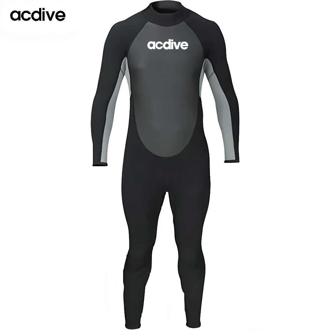 Acdive Classic 3mm Neoprene Adult Full Sleeve Suits Free Diving Surfing Snorkeling Colors Available Wetsuit