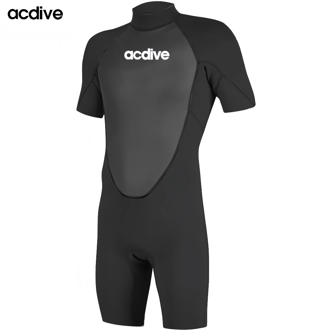 Adult 3/2mm Mesh Skin Neoprene Free Diving Snorkeling Surfing Skiing Short Sleeve Customized Wetsuit