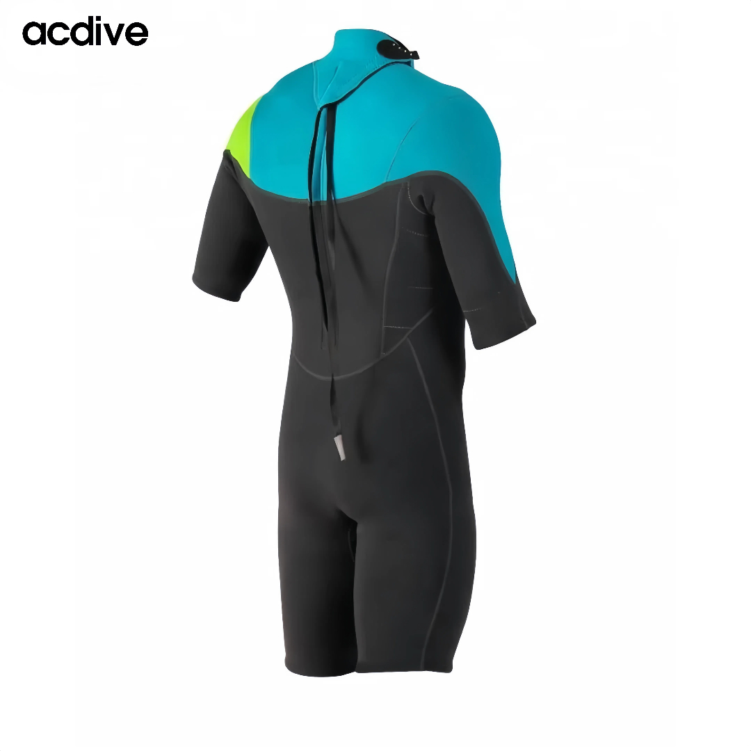 High Quality Adult Short Sleeve 3mm Stretchy Neoprene Suits OEM ODM Surfing Swimming Snorkeling Wetsuit - Image 2