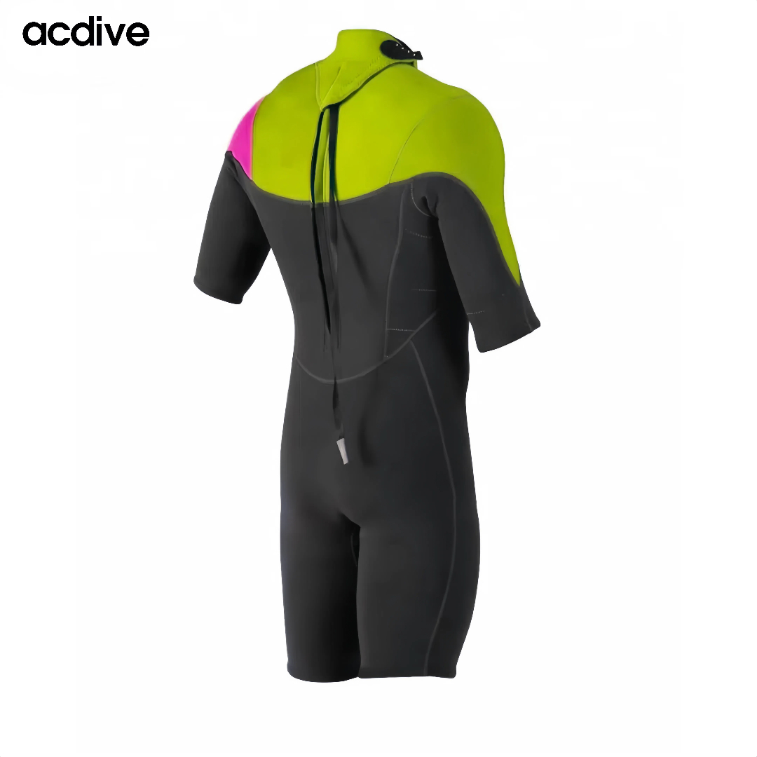 High Quality Adult Short Sleeve 3mm Stretchy Neoprene Suits OEM ODM Surfing Swimming Snorkeling Wetsuit - Image 4