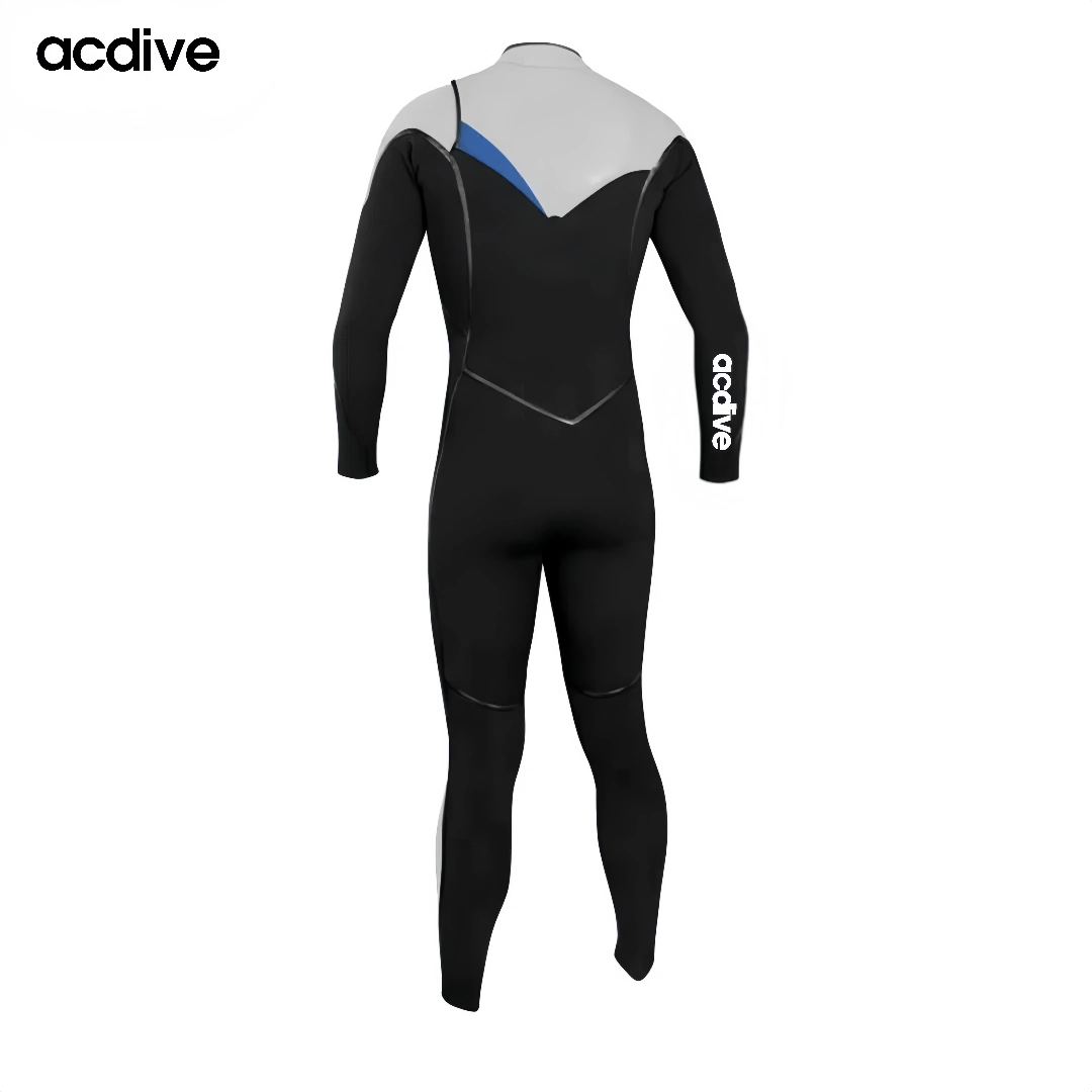 Acdive New 5/3mm Natural Rubber Max Stretchy Neoprene Customized Glued Tape Sealing Kite Surfing Free Diving Wetsuit - Image 2