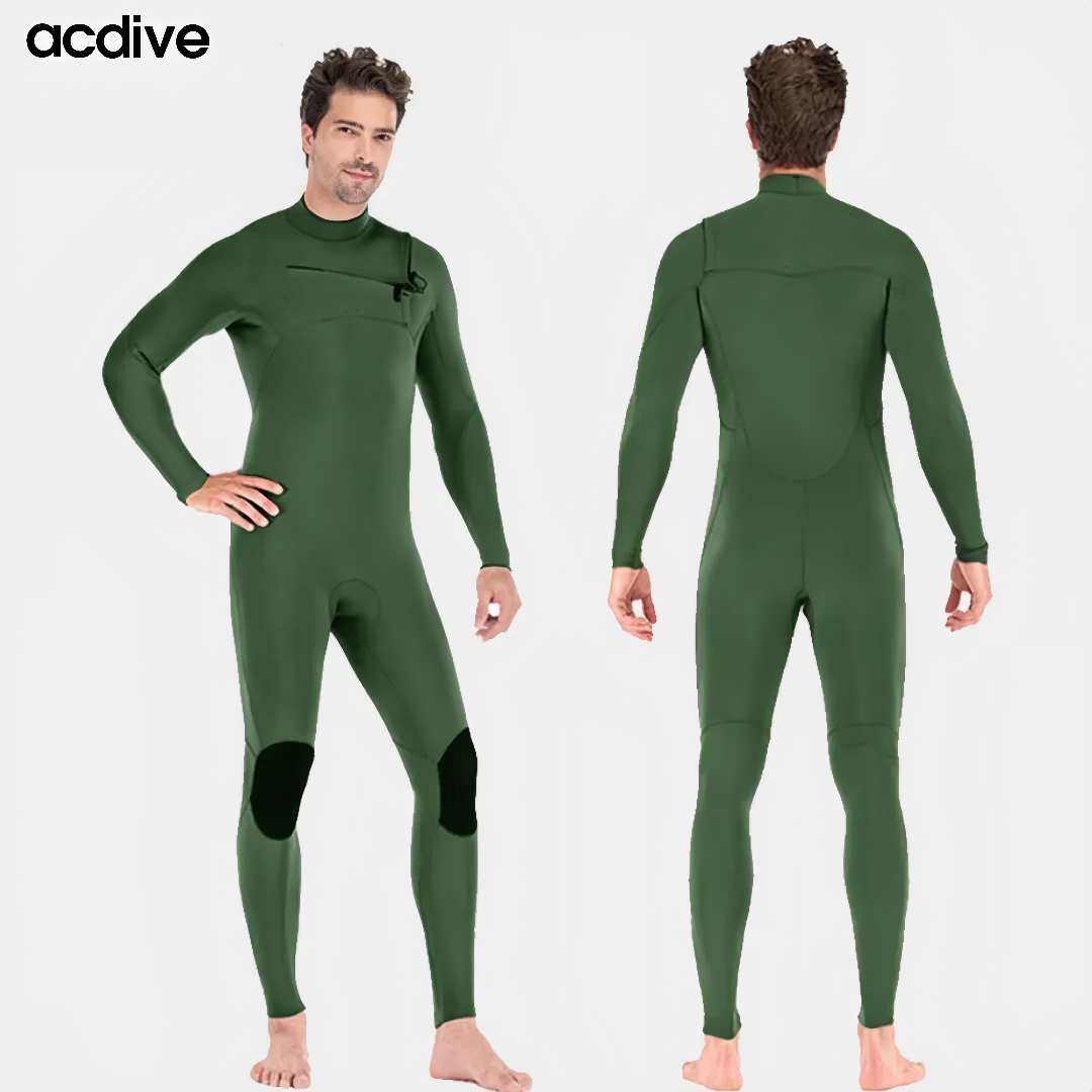 Adult 3/2mm Max Stretchy Neoprene Chest Zipper Kite Surfing Free Diving OEM ODM Wetsuit - Image 4