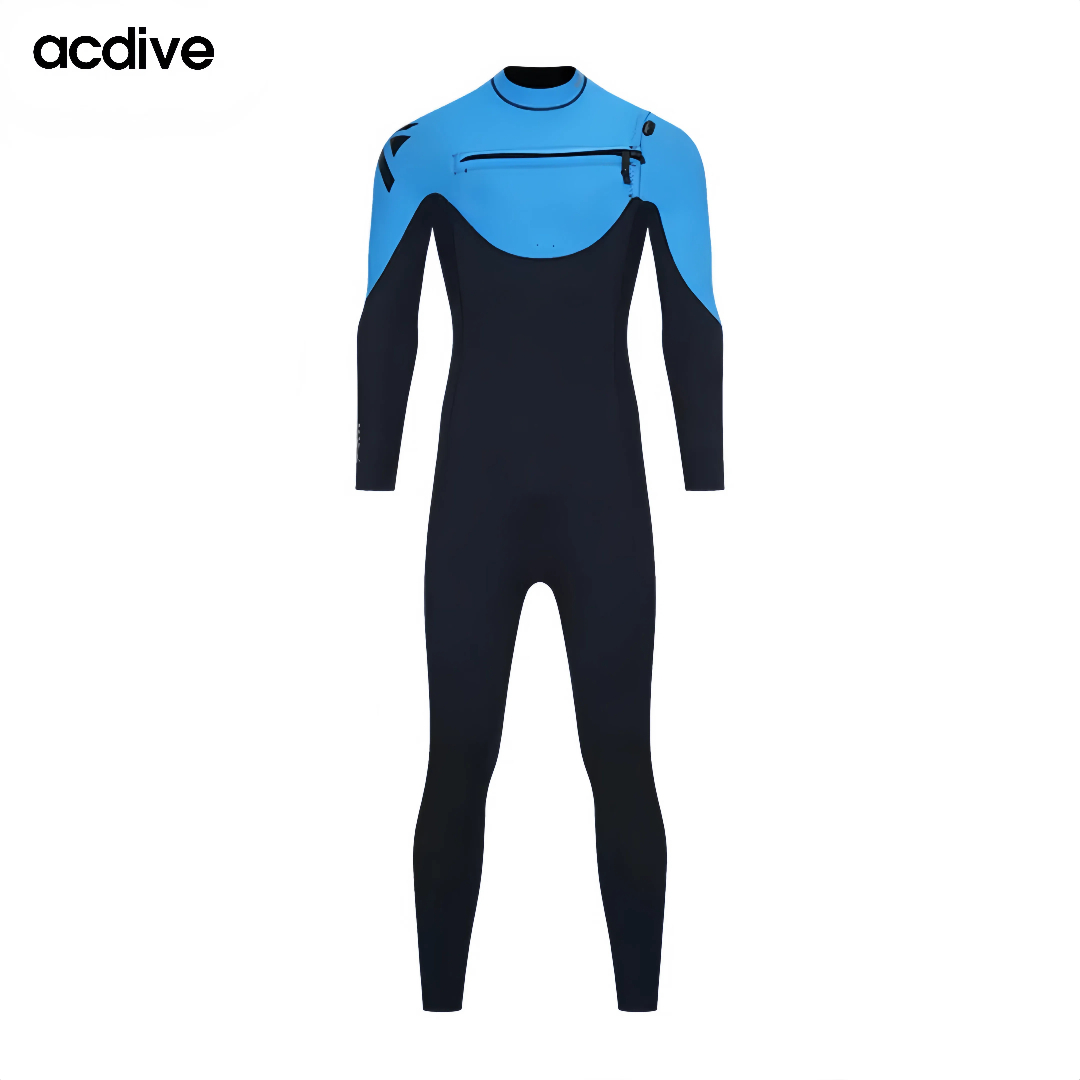 Super Stretchy 3/2mm Chest Zip Kite Adult Free Diving Surfing Full Sleeve Sports Wetsuit