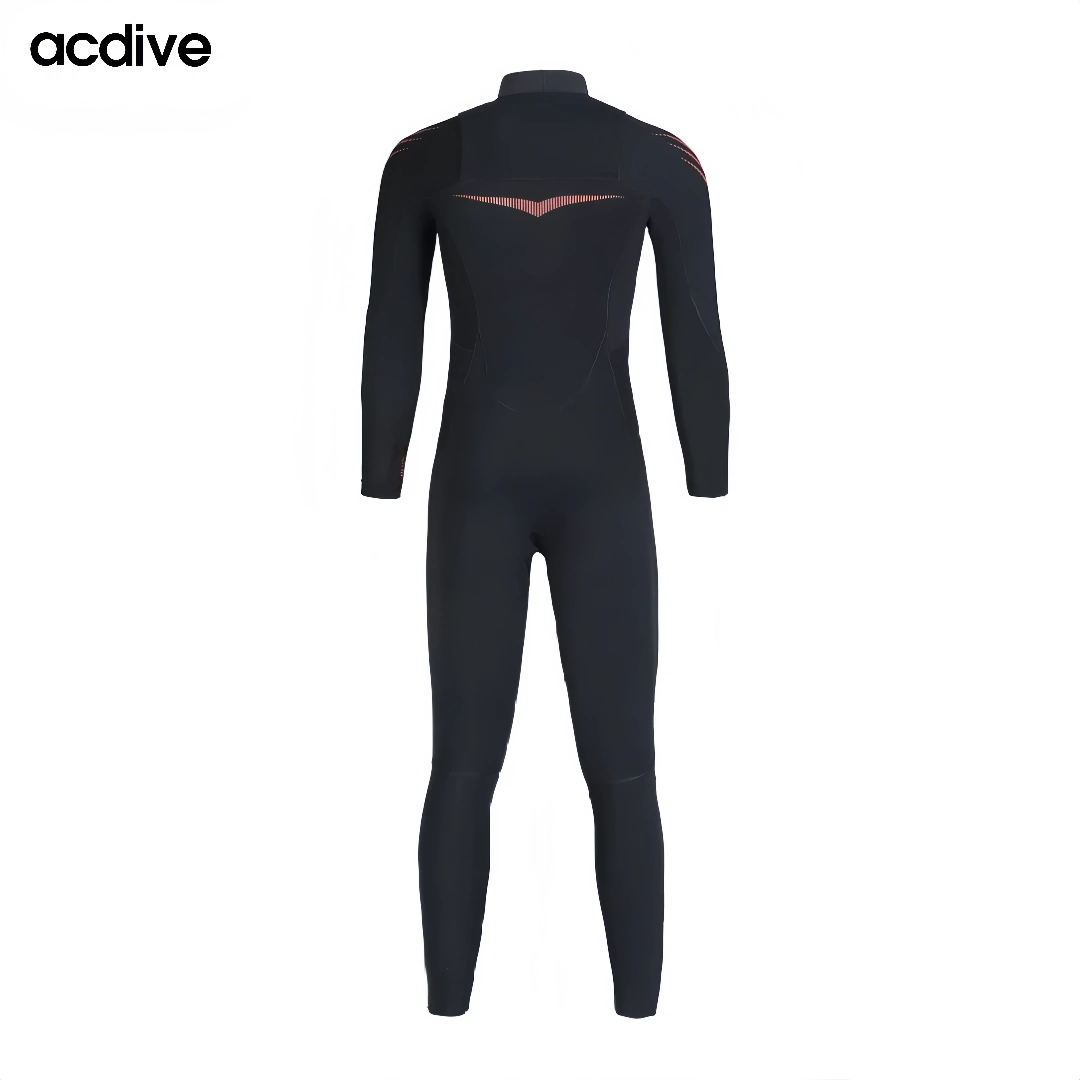 Chest Zipper Super Stretchy 3/2mm Cr Neoprene Kite Surfing Free Diving Adult Tape Sealed Full Wetsuit - Image 2