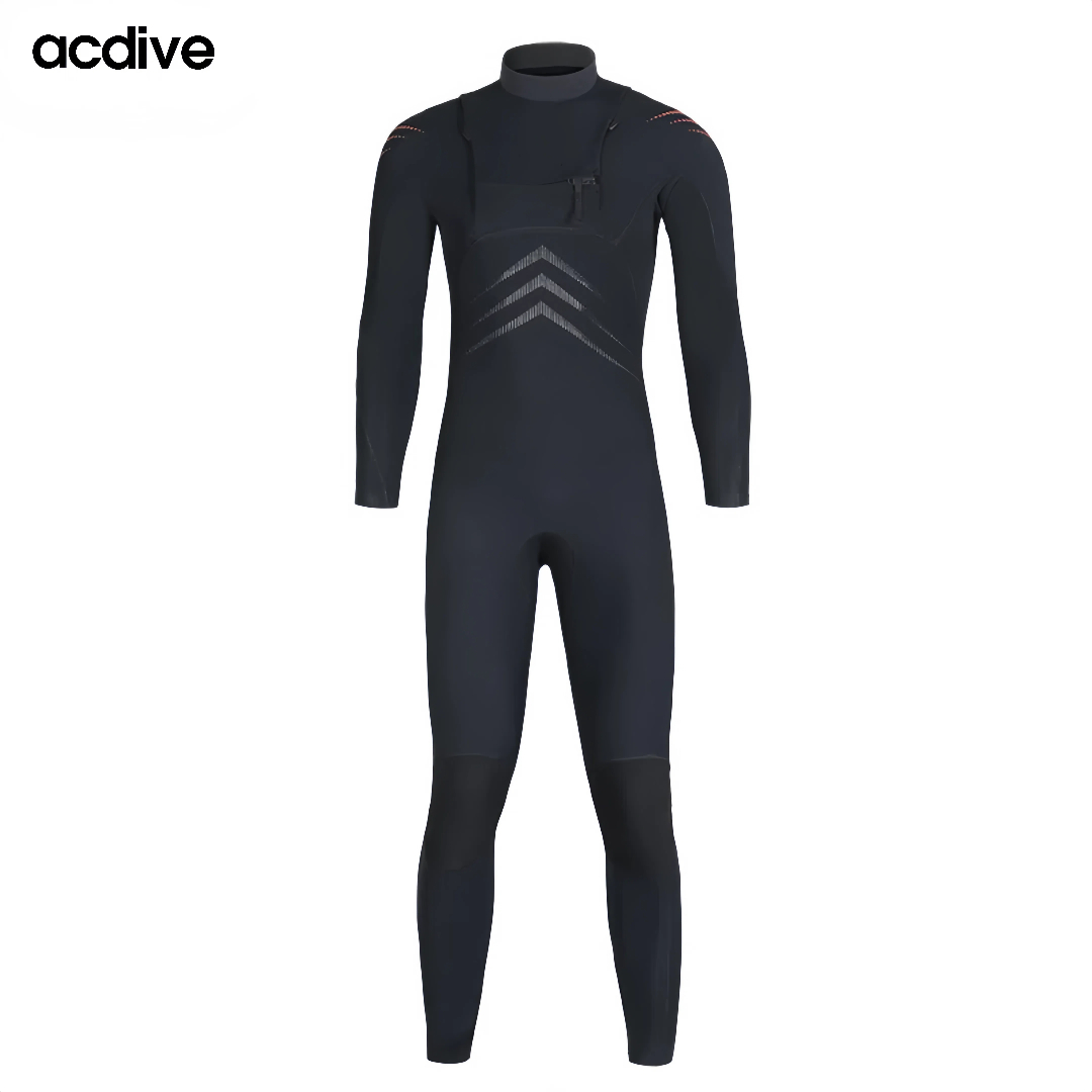 Chest Zipper Super Stretchy 3/2mm Cr Neoprene Kite Surfing Free Diving Adult Tape Sealed Full Wetsuit