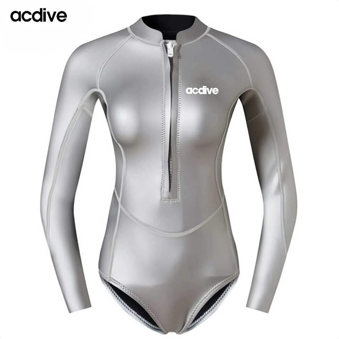 Acdive Titanium Coated Women 2mm Neoprene Bikini Swimwear Free Divng Surfing Swimming Wetsuit