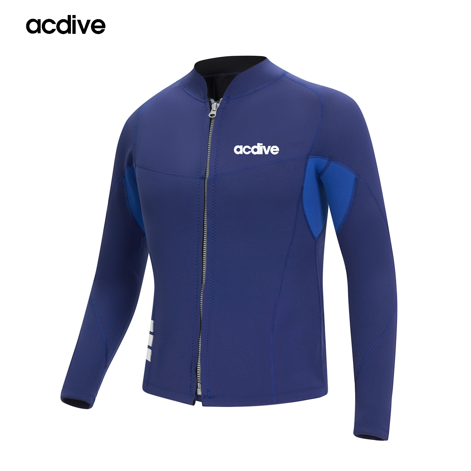 Acdive New Customized Men 2mm Neoprene Top Free Diving Surfing Snorkeling Front Zip Aqua Sports Jacket - Image 3