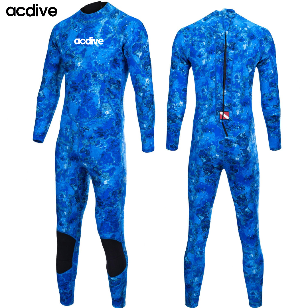 Acdive New Customized Sublimation Camo Printed Adult 3mm Neoprene Full Sleeve Surfing Scuba Diving Wetsuit - Image 4