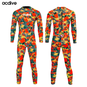 Acdive New Customized Sublimation Camo Printed Adult 3mm Neoprene Full Sleeve Surfing Scuba Diving Wetsuit