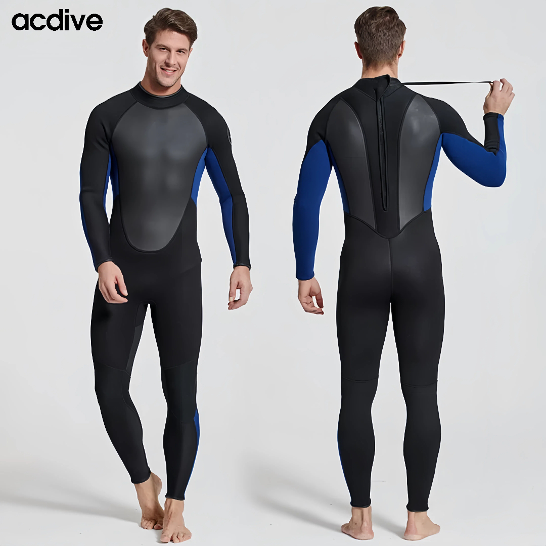 Fast Shipping Men Full Sleeve 3mm Shark Skin Stretchy Neoprene Scuba Snorkeling Surfing Free Diving Wetsuit - Image 2
