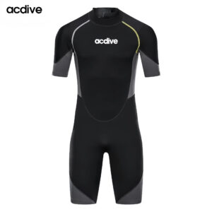 Acdive Short Sleeve 2mm Neoprene Suits Men Surfing Diving Snorkeling Jet Skiing Wetsuit