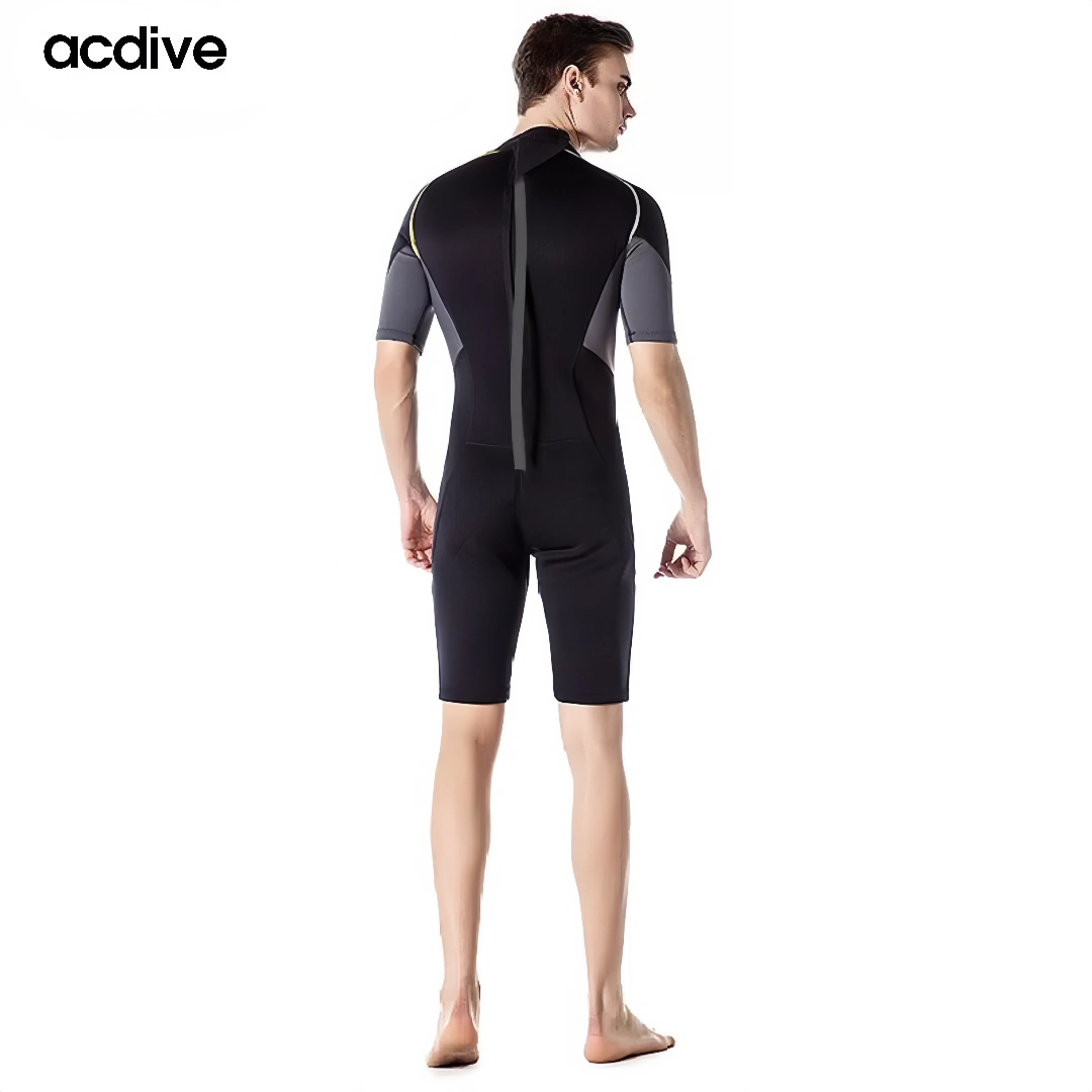 Acdive Short Sleeve 2mm Neoprene Suits Men Surfing Diving Snorkeling Jet Skiing Wetsuit - Image 4