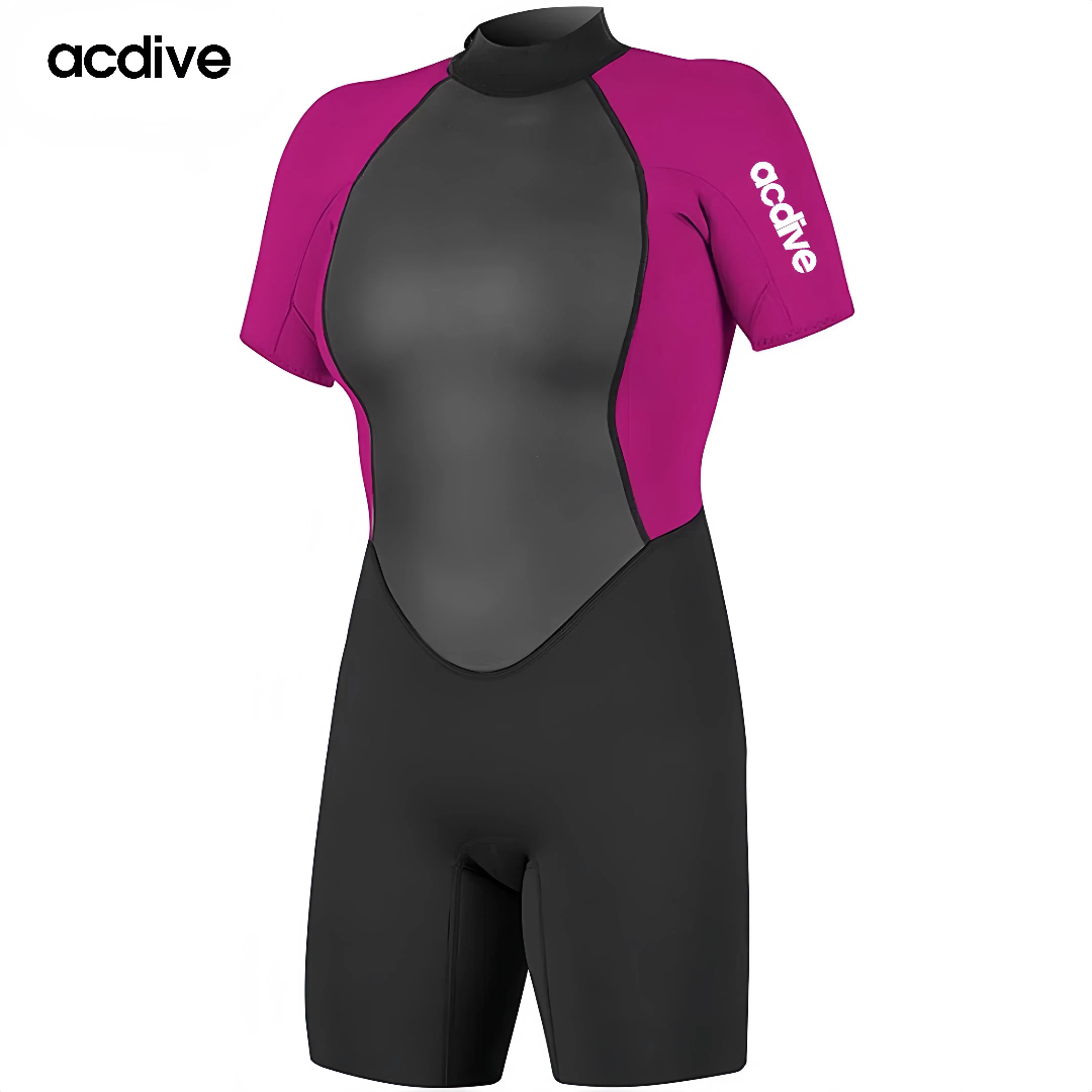 High Quality Short Sleeve 3mm Stretchy Neoprene Suits Brand Customized Design Printed Water Sports Wetsuit - Image 3