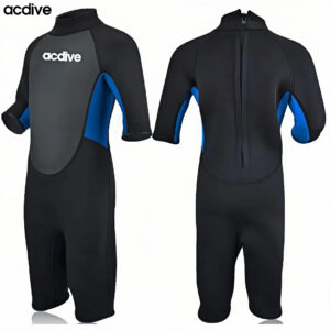 Professional OEM ODM Children 3mm Shark Skin Neoprene Suits Surfing Diving Snorkeling Short Sleeve Wetsuit