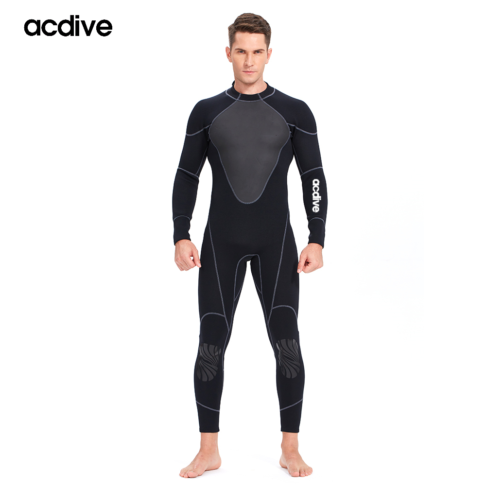 New Mesh Skin Full Sleeve Men 3mm Neoprene Surfing Scuba Diving Sailing Boating Professional Wetsuit