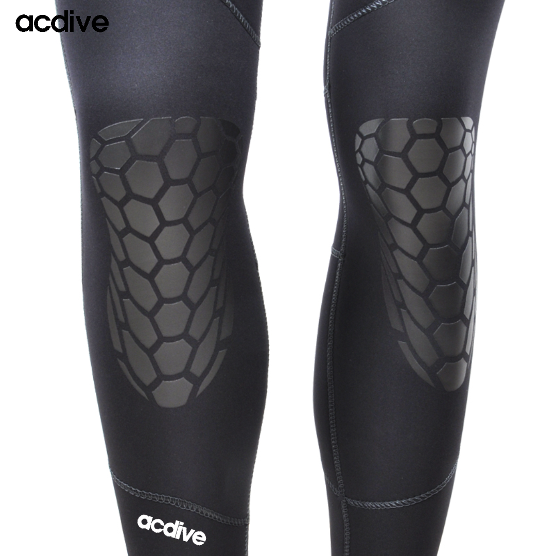 Slant Zip 5mm High Stretchy Neoprene Full Scuba Free Diving Hooded Men Keep Warm Wetsuit - Image 4