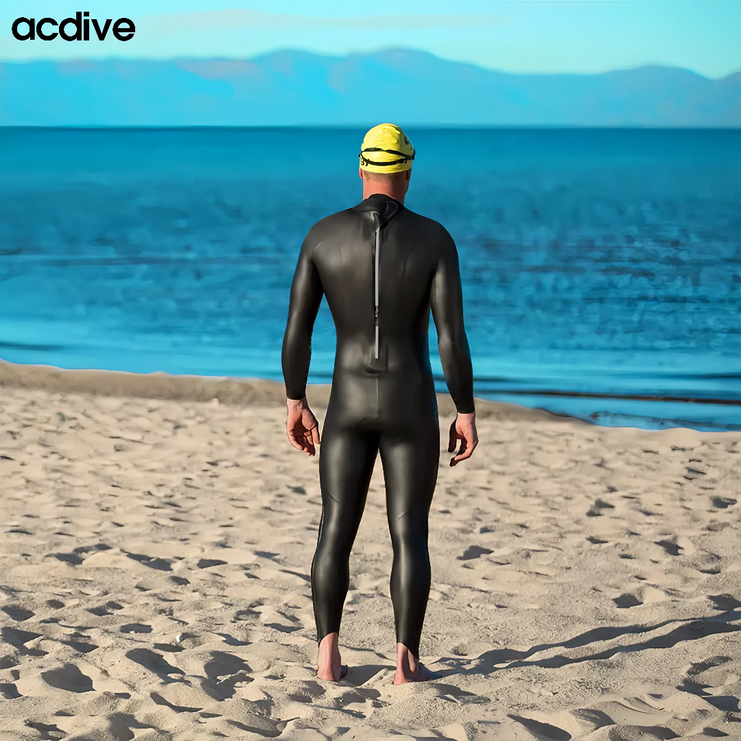 Professional Adult 5/3mm Smooth Skin Ultra Stretchy Neoprene Customized Triathlon Sports Wetsuit - Image 4