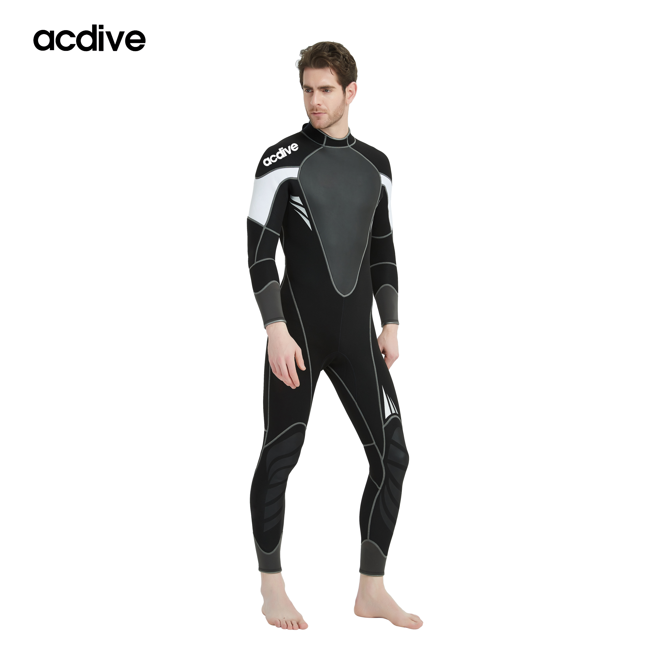 Good Quality Wear-Resistant Surfing Diving Sailing 3mm Shark Skin Neoprene OEM ODM Full Aqua Wetsuit - Image 2