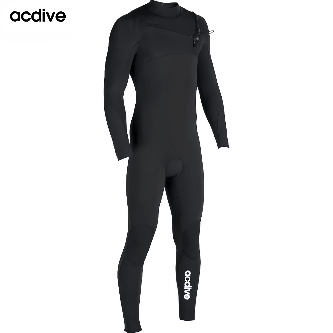 Acdive New Customized Super Stretchy 4/3mm Neoprene Chest Zipper Free Diving Kite Surfing Water Skiing Wetsuit