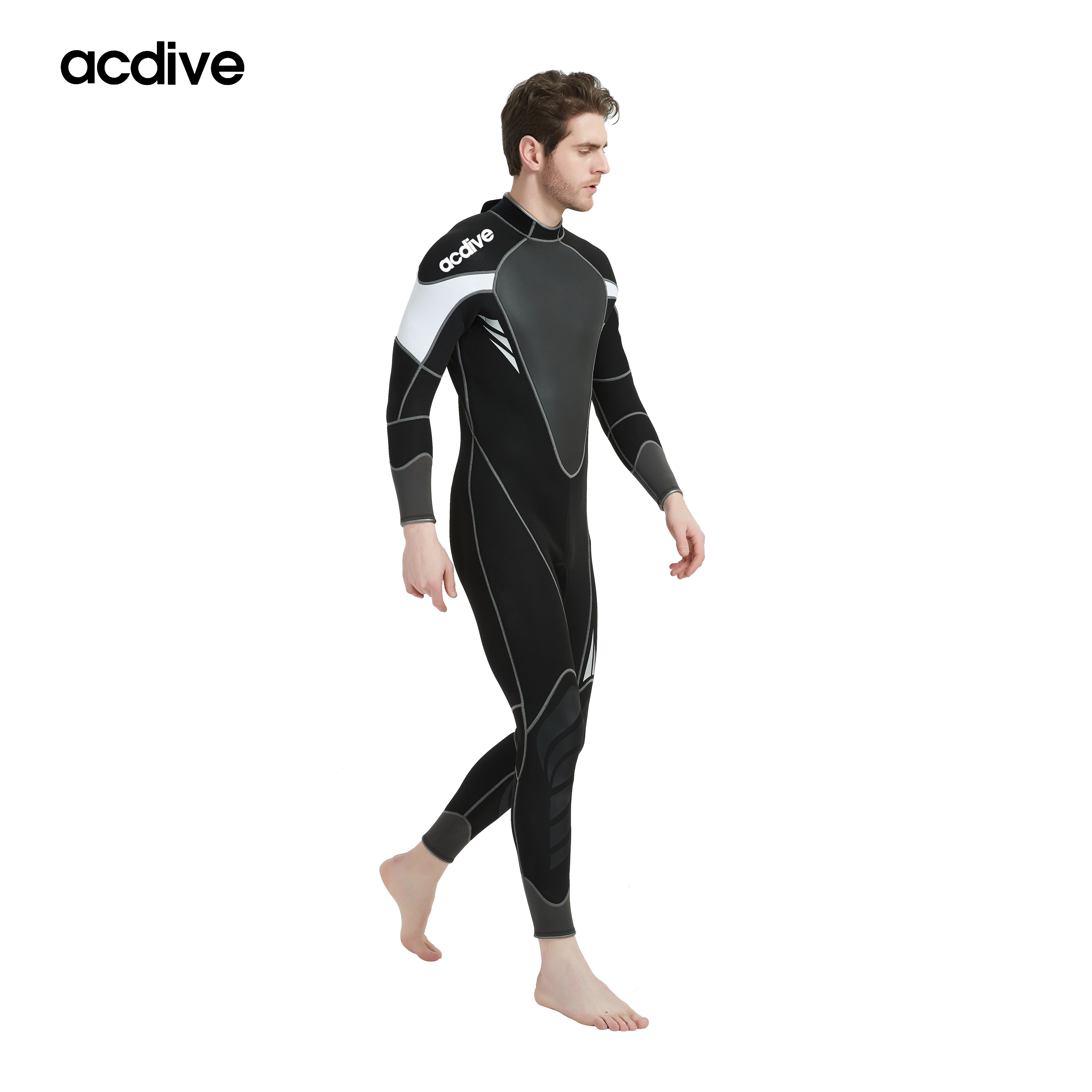 Good Quality Wear-Resistant Surfing Diving Sailing 3mm Shark Skin Neoprene OEM ODM Full Aqua Wetsuit - Image 3