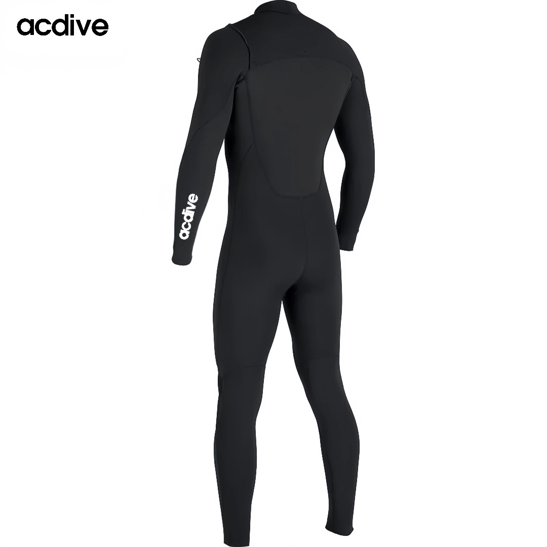 Acdive New Customized Super Stretchy 4/3mm Neoprene Chest Zipper Free Diving Kite Surfing Water Skiing Wetsuit - Image 2
