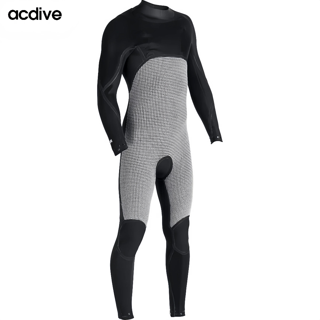 Acdive New Customized Super Stretchy 4/3mm Neoprene Chest Zipper Free Diving Kite Surfing Water Skiing Wetsuit - Image 3